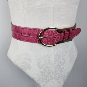 Michael Kors Pink Gold Leather Belt Fits 32-34 Inch Waist Or Hips